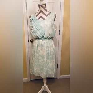 MAURICES dress - Size 1XL - Mint green and ivory floral print